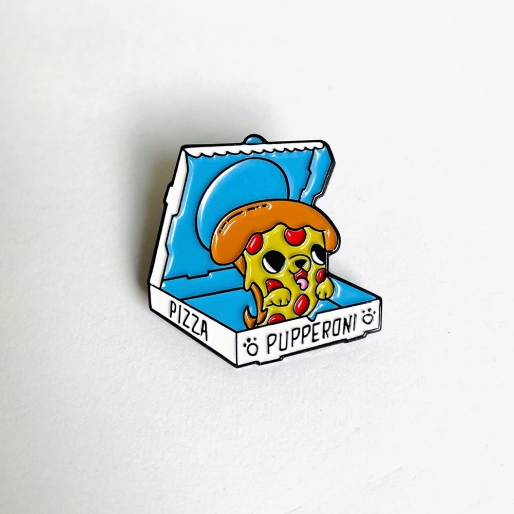 Pupperoni Pizza Enamel Pin